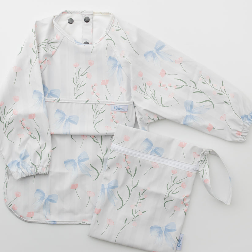 Calla Baby - One Size - 6-36M - The Grayson Long Sleeve Bib - Fancy Floral
