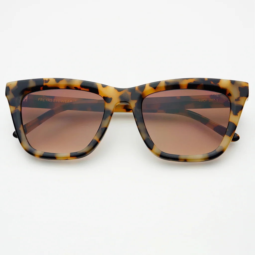 Freyrs Lucy Cat Eye Sunglasses – Milky Tortoise
