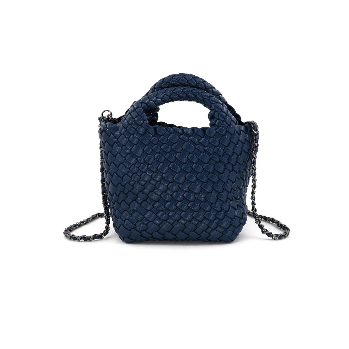 Braided Clutch Crossbody - Navy