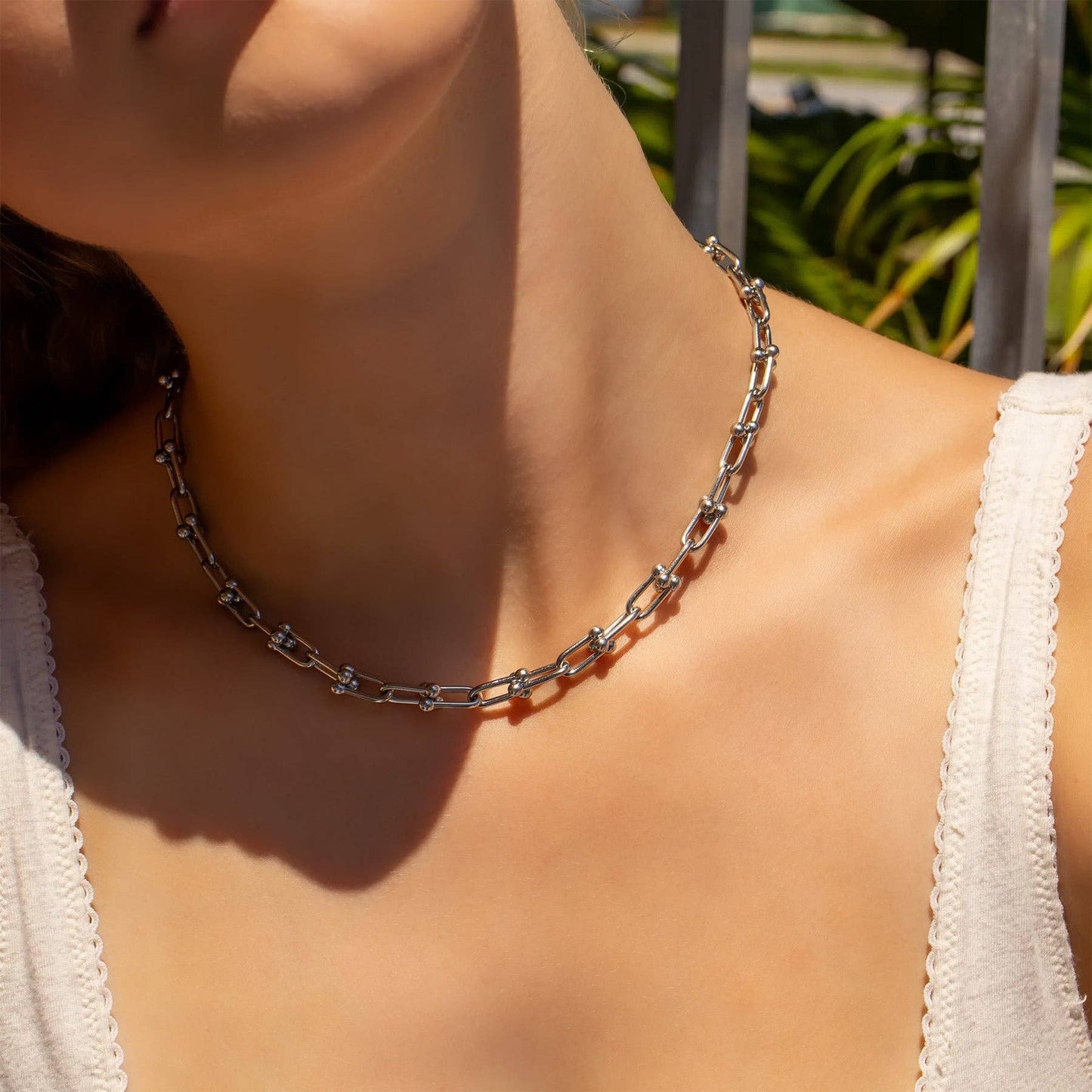 18K Gold PVD Stainless Steel Hardware Chain Necklace