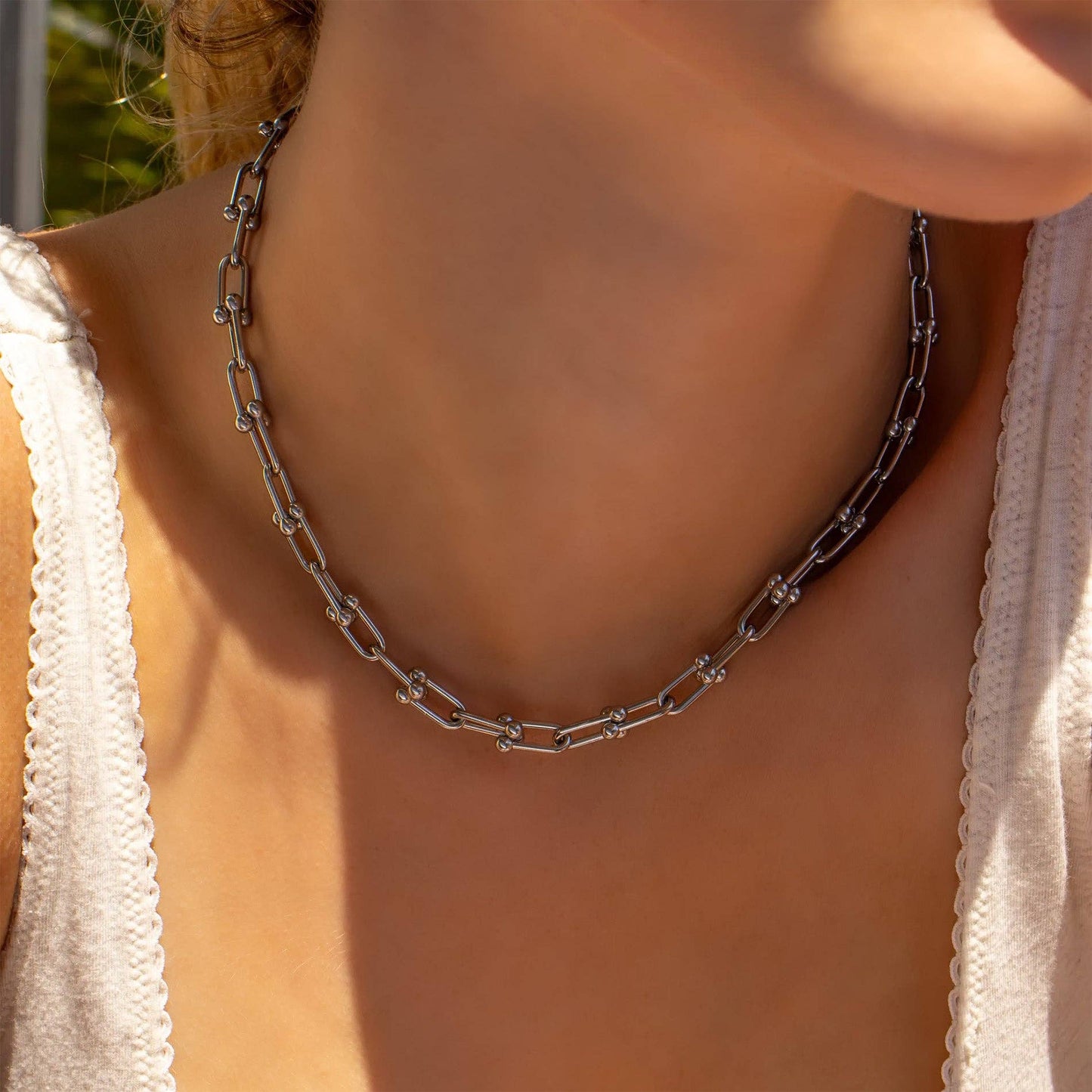 18K Gold PVD Stainless Steel Hardware Chain Necklace