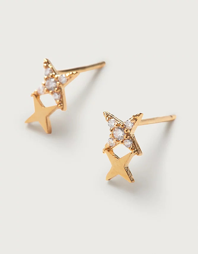 Estella Bartlett Duo Star Stud Earrings