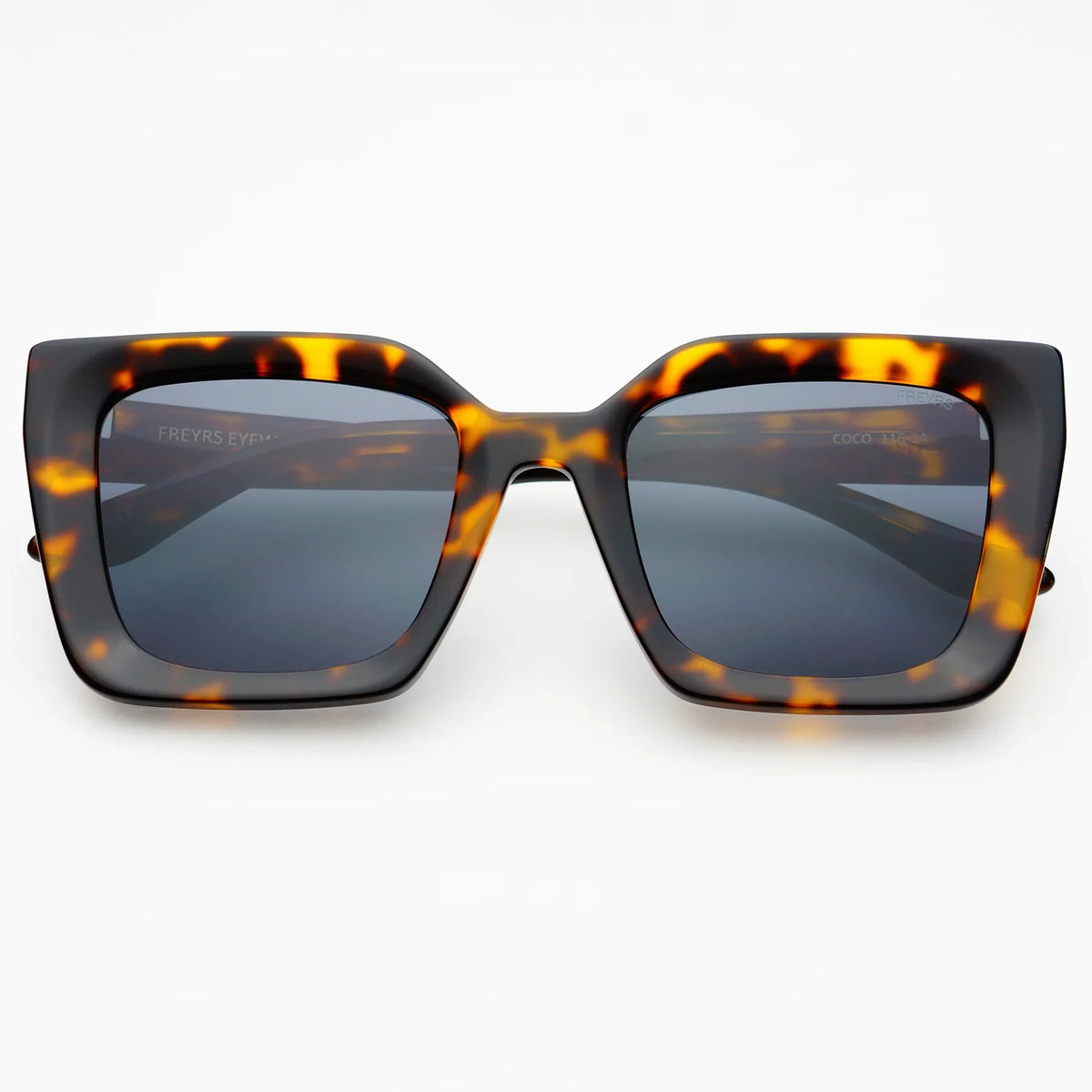 Freyrs Coco Square Sunglasses – Tortoise / Gray