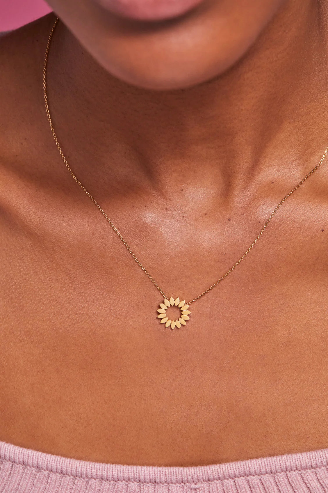 Estella Bartlett Modern Floral Necklace