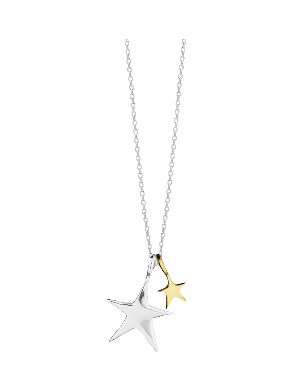Estella Bartlett Two-Tone Double Star Necklace