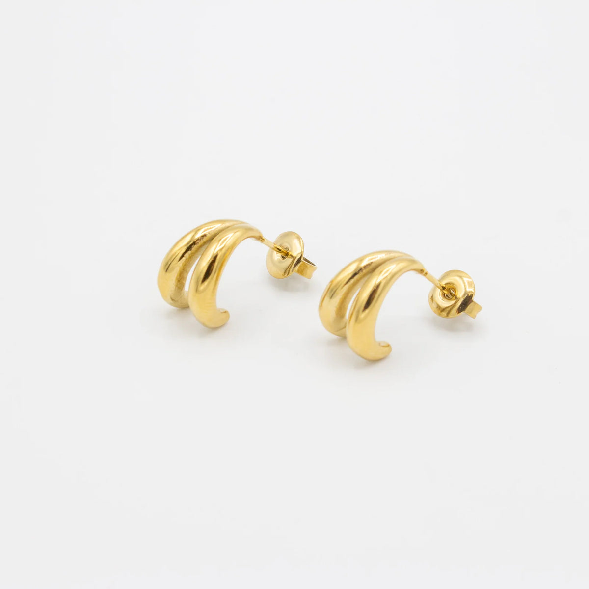 Gracefully Waterproof Double Small Hoop Earrings