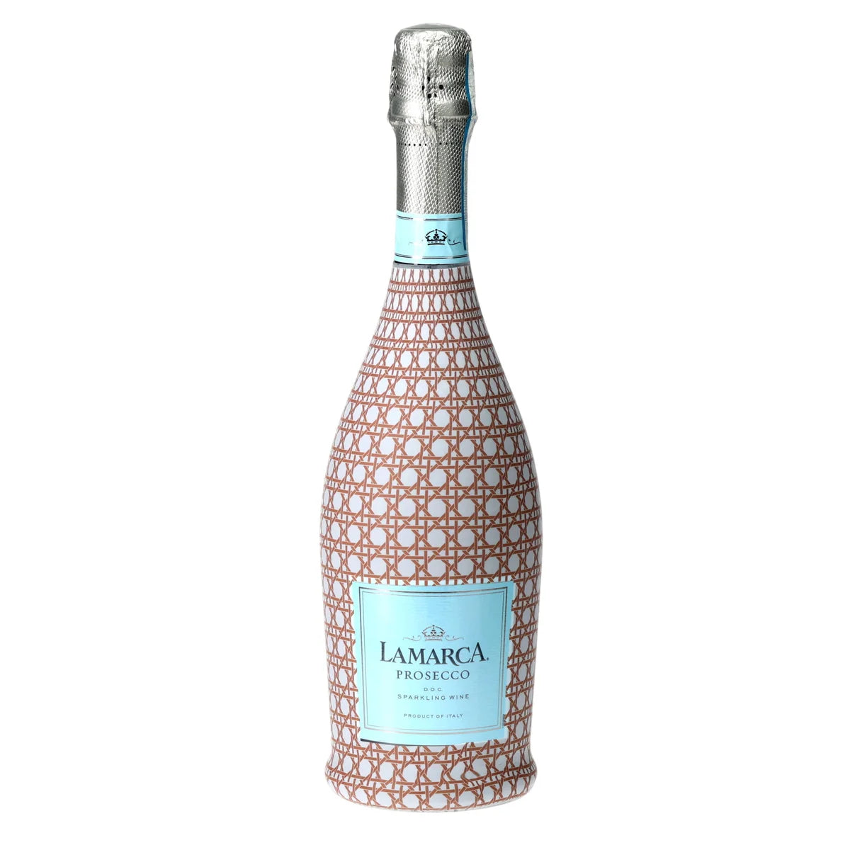 Beau Bottles Prosecco Bottle Wrap – Brown & White Cane