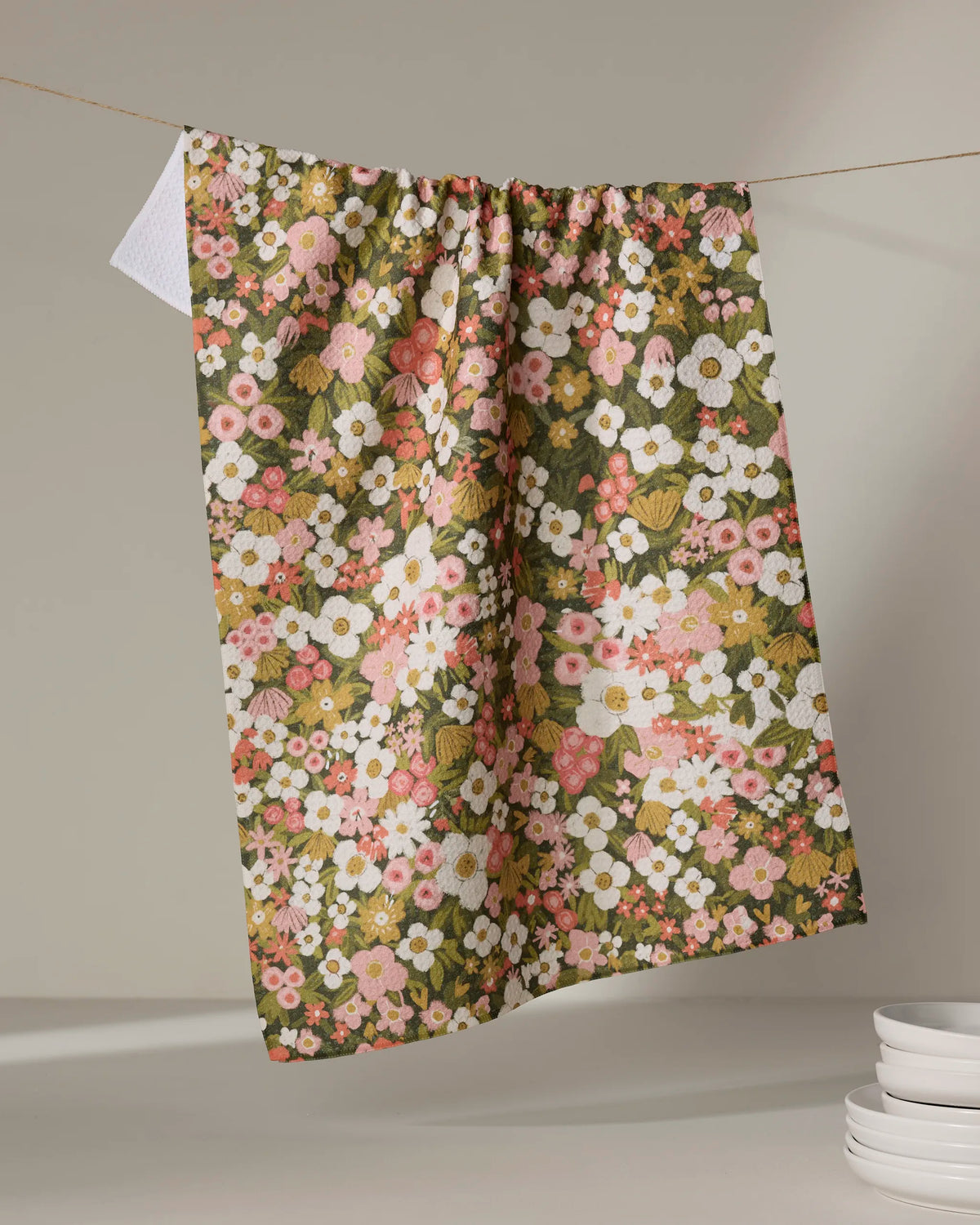 Geometry Gilded Garden Tea Towel