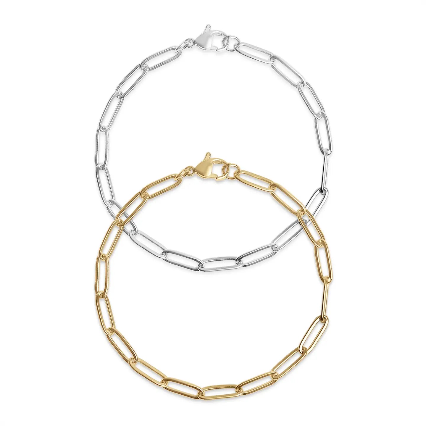 Cecilia Taylor Steel Paperclip Chain Bracelet
