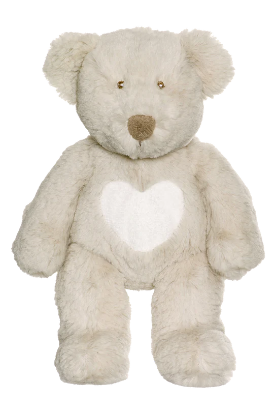 Medium Teddy Cream Bear, Grey