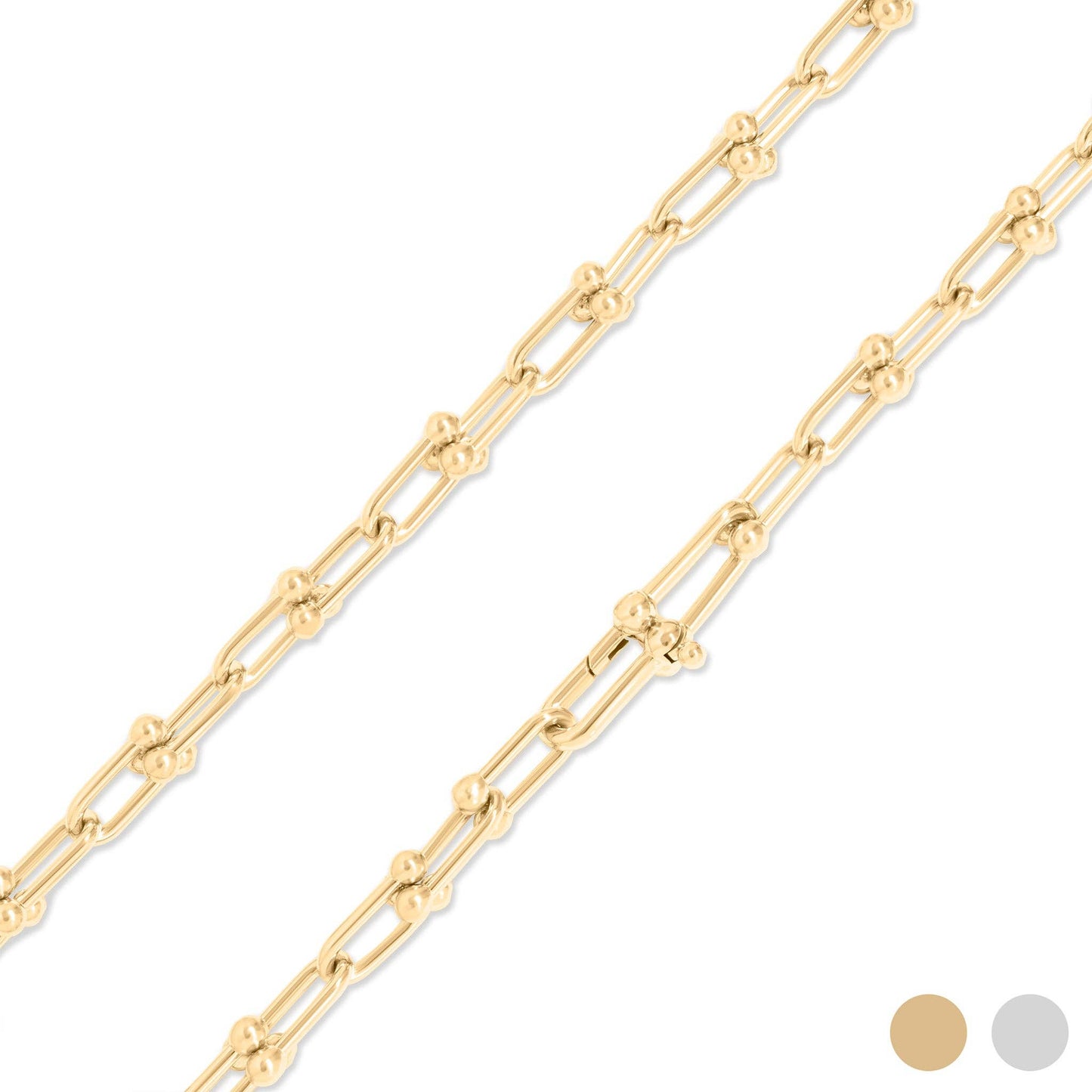 18K Gold PVD Stainless Steel Hardware Chain Necklace
