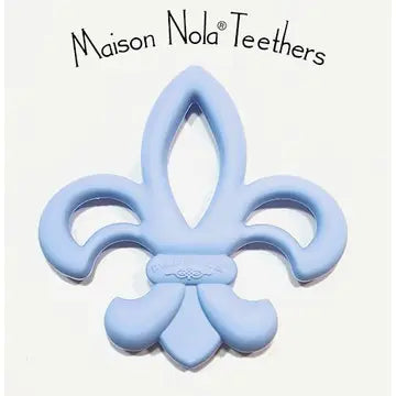 Fleur de lis Silicone Teether