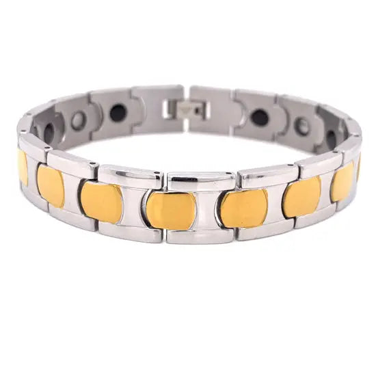 Cecilia Taylor Stainless Steel & Gold PVD Coated Magnetic Bracelet