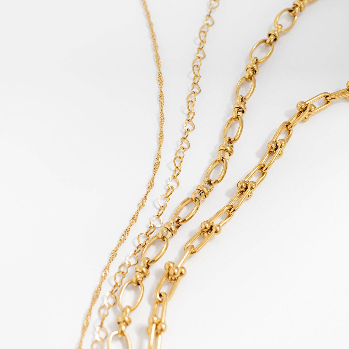 18K Gold PVD Stainless Steel Hardware Chain Necklace