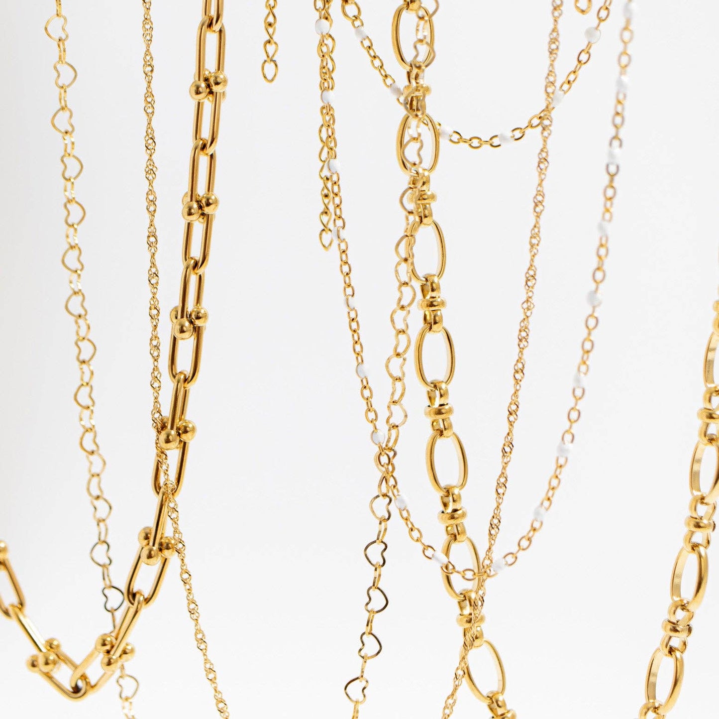 18K Gold PVD Stainless Steel Hardware Chain Necklace