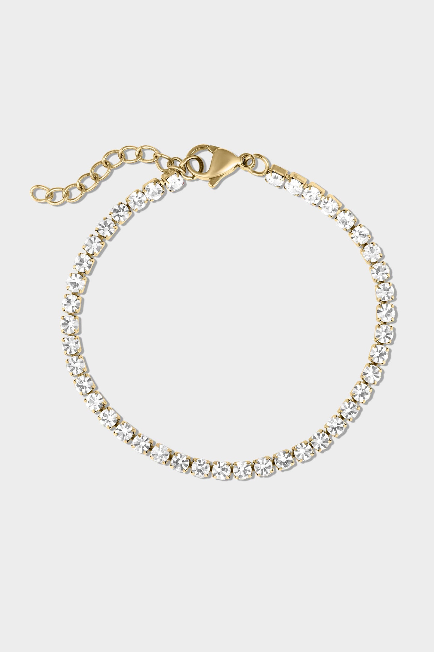 18K Gold PVD Coated Birthstone Tennis Bracelet