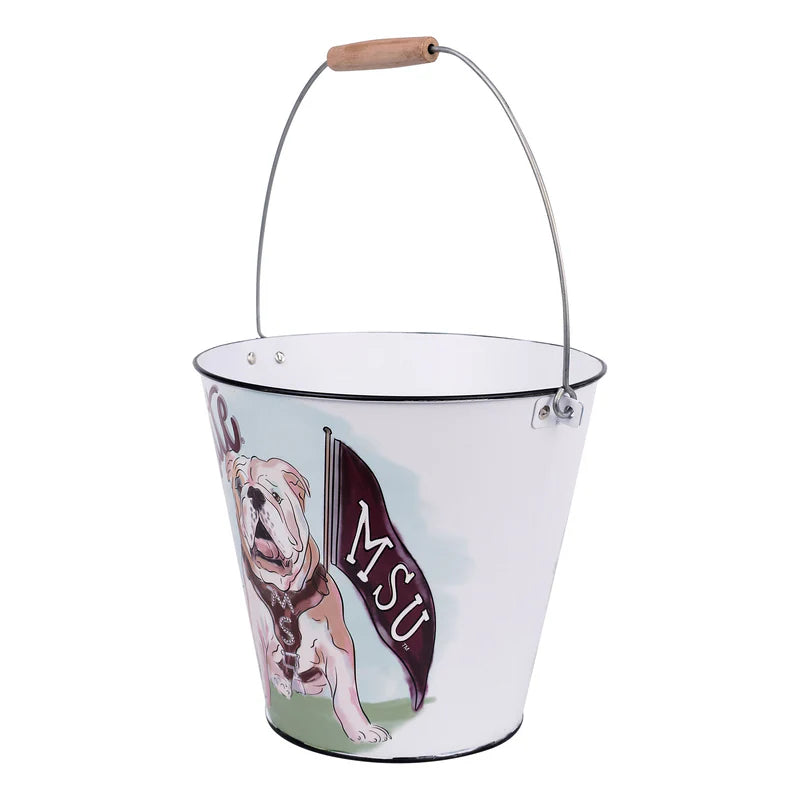 Mississippi State Enamel Drink Bucket