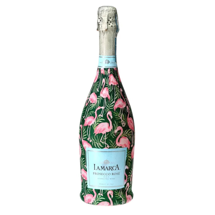 Beau Bottles Prosecco Bottle Wrap – Flamingo
