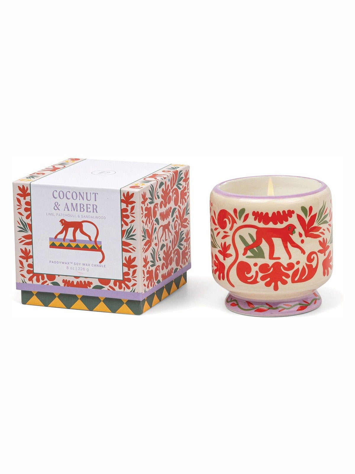 Paddywax Jungle Coconut & Amber Candle
