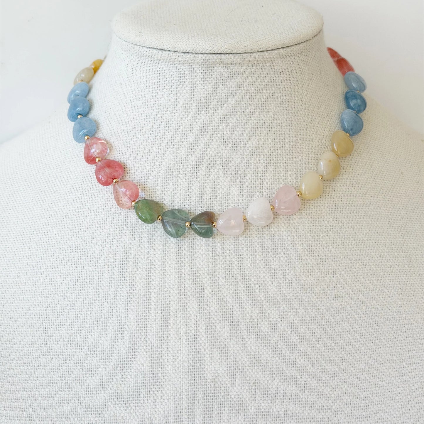 Jeny Baker Maizy Heart Necklace Spring Multicolor