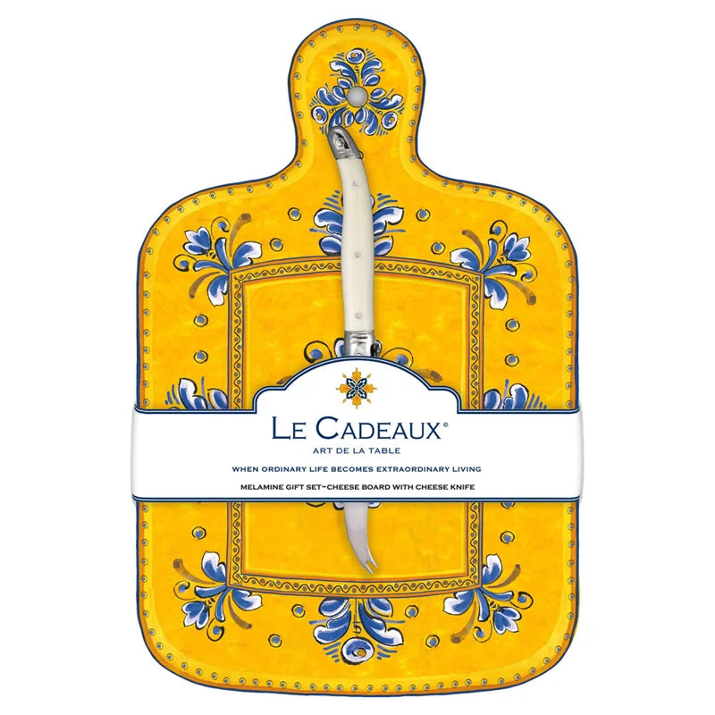 Le Cadeaux Benidorm Cheese Board With Knife Set