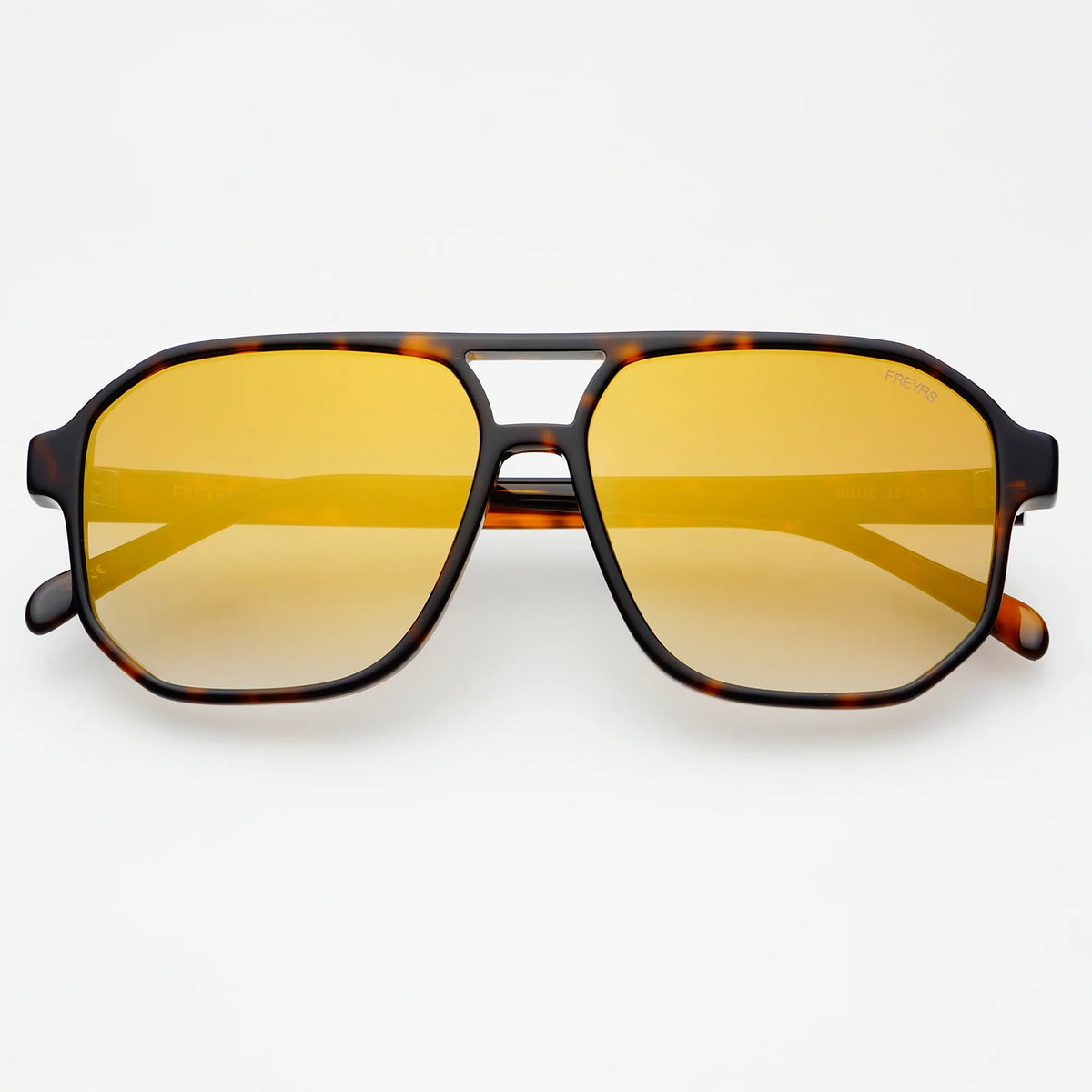 Freyrs Billie Aviator Sunglasses – Tortoise / Gold Mirror