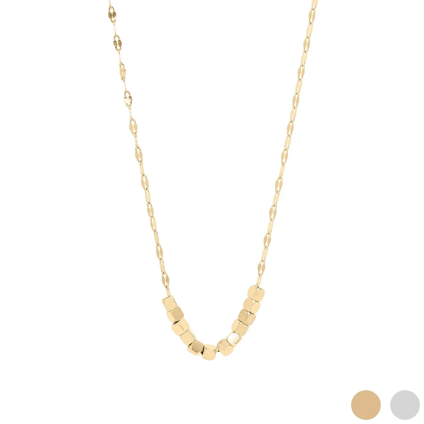 Cecilia Taylor 18K Gold Pvd Lip Chain Charm Necklace