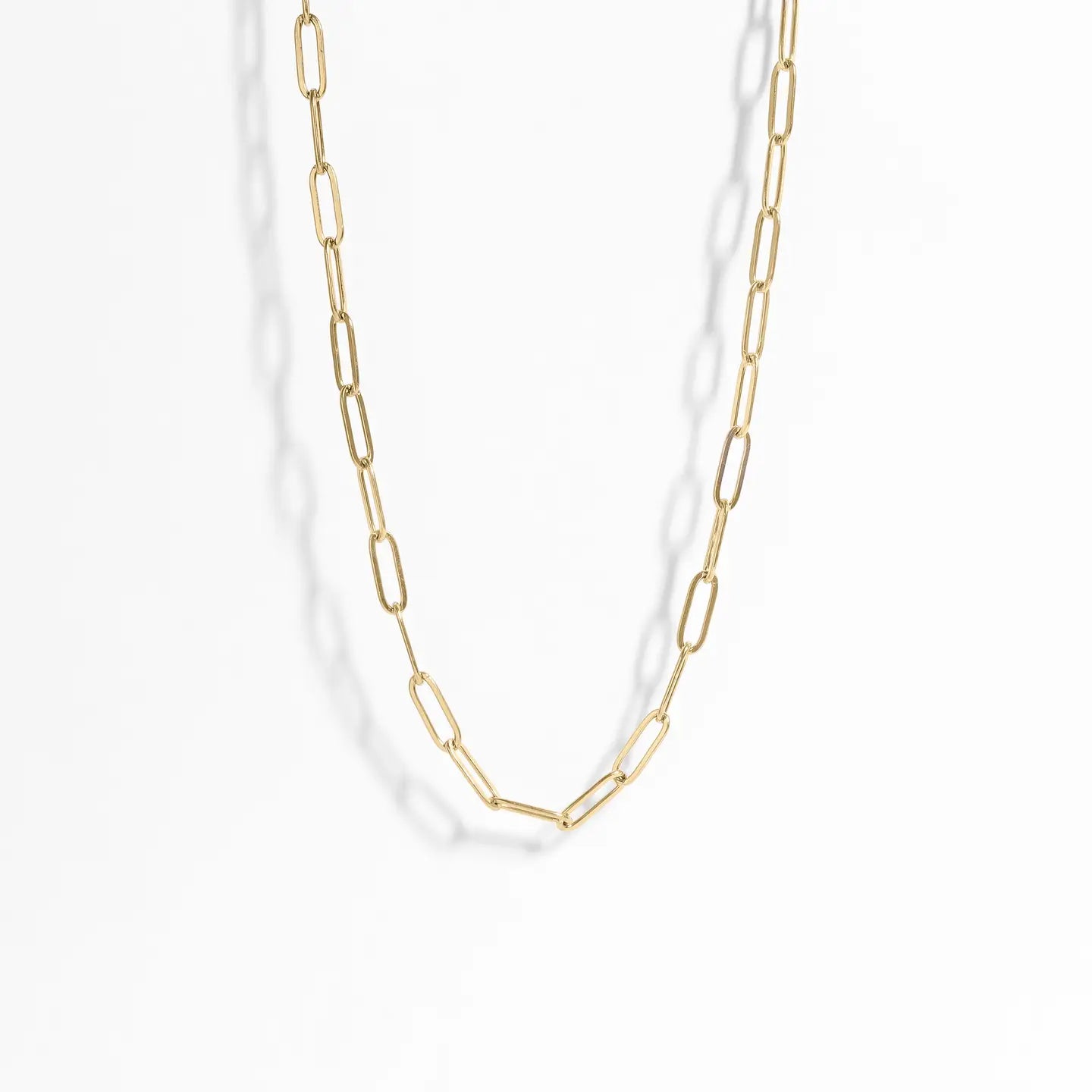 Cecilia Taylor 18K Gold PVD Paperclip Chain Necklace