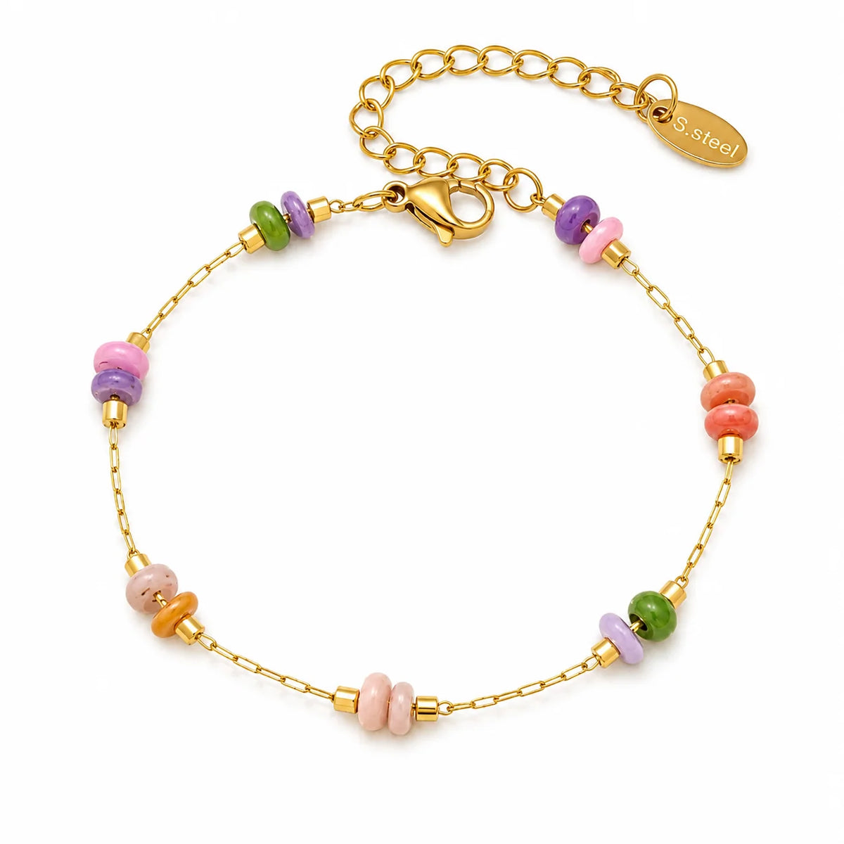 Gracefully Waterproof Sunny Colorful Beaded Bracelet