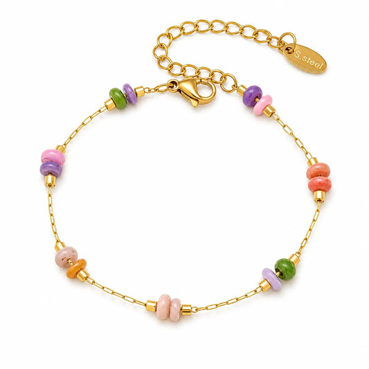 Gracefully Waterproof Sunny Colorful Beaded Bracelet
