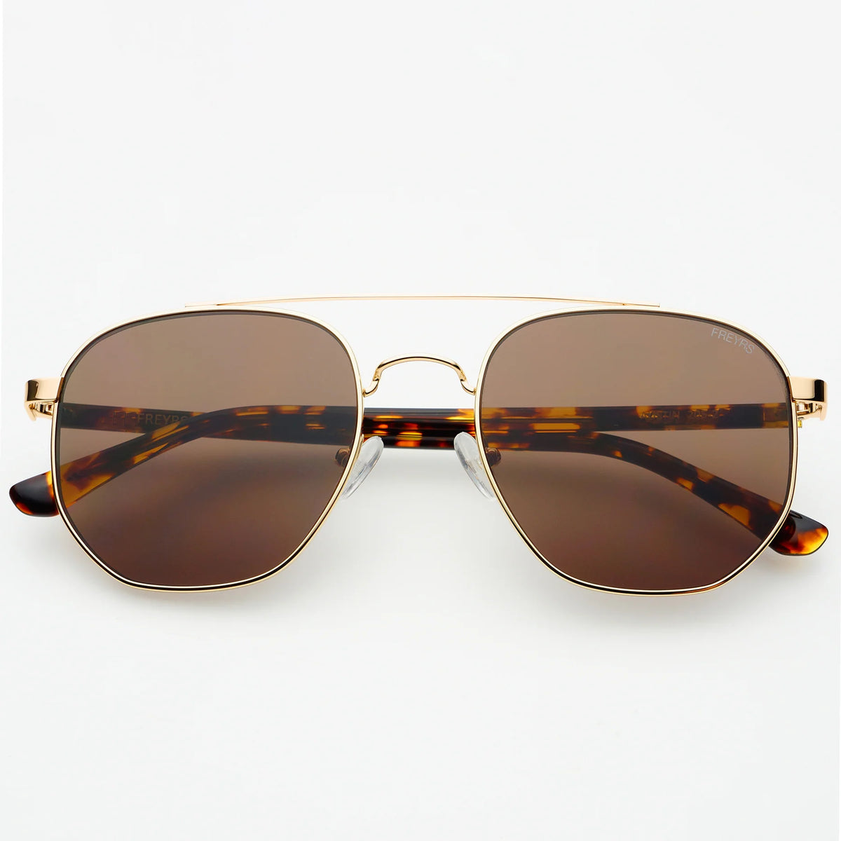 Freyrs Austin Sunglasses – Gold / Brown