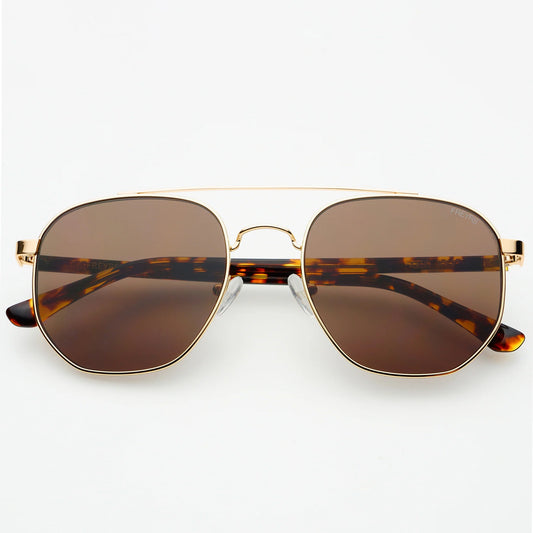 Freyrs Austin Sunglasses – Gold / Brown