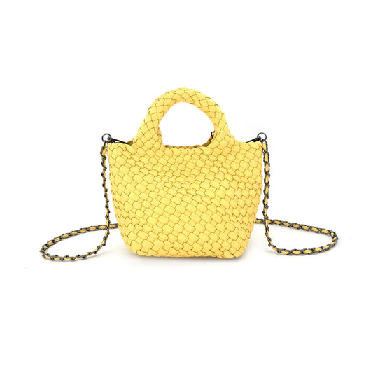 Braided Clutch Crossbody - Yellow