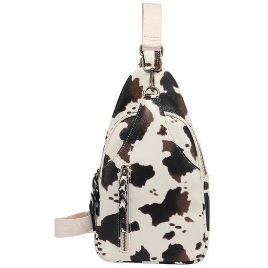 Jen & Co. Nikki Sling Bag – Cow/Tan