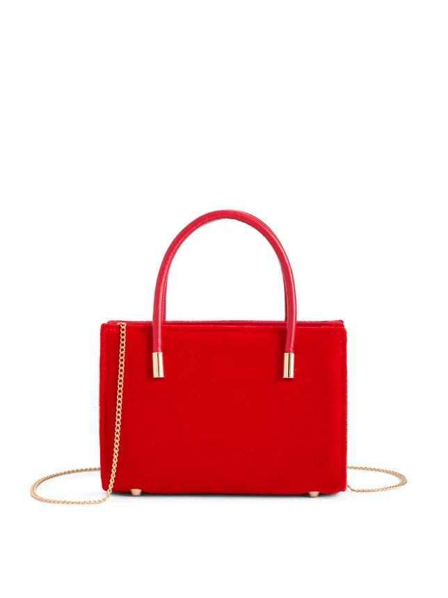 Shiraleah Charlotte Top Handle Bag – Red
