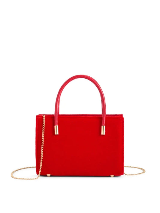 Shiraleah Charlotte Top Handle Bag – Red