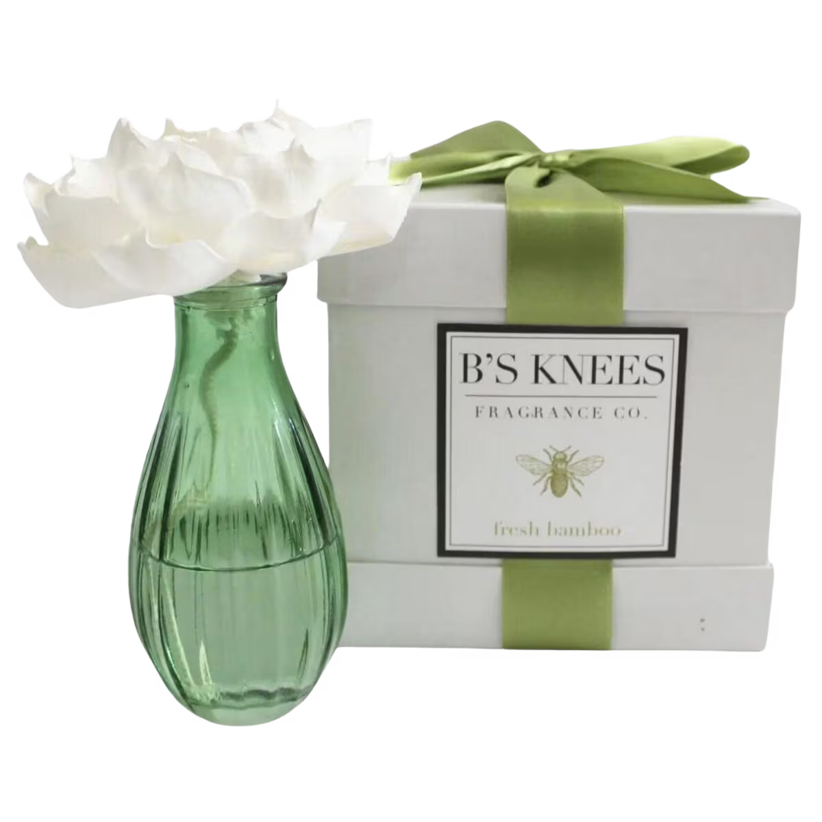 B's Knees Fresh Bamboo Large Blossom diffuser - Green