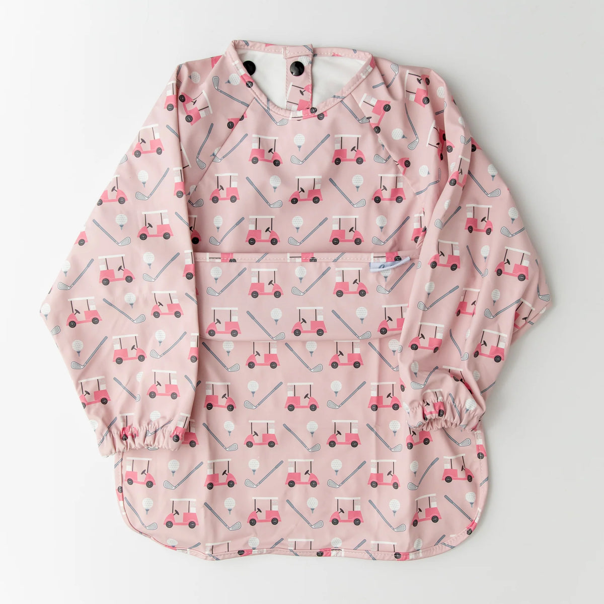 Calla Baby – Grayson Long Sleeve Bib – Golf Pink