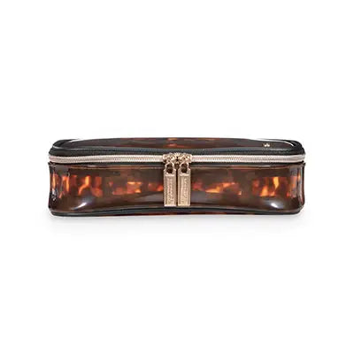 Miami Clearly Tortoise Claire Medium Makeup Case