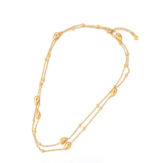Gold Stainless Steel - Gold Stacked Chain-00071