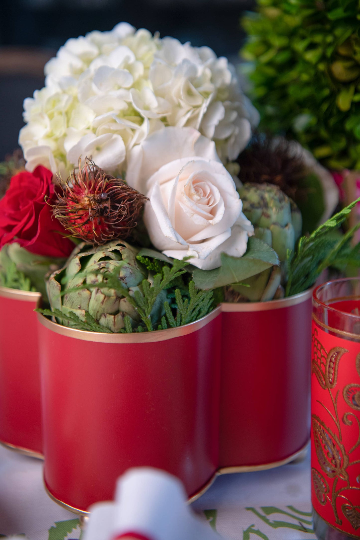 Mattie Quatrefoil Cachepot Planter