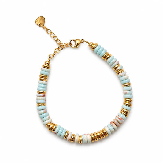 Gracefully Waterproof Coastal Gold Bracelet