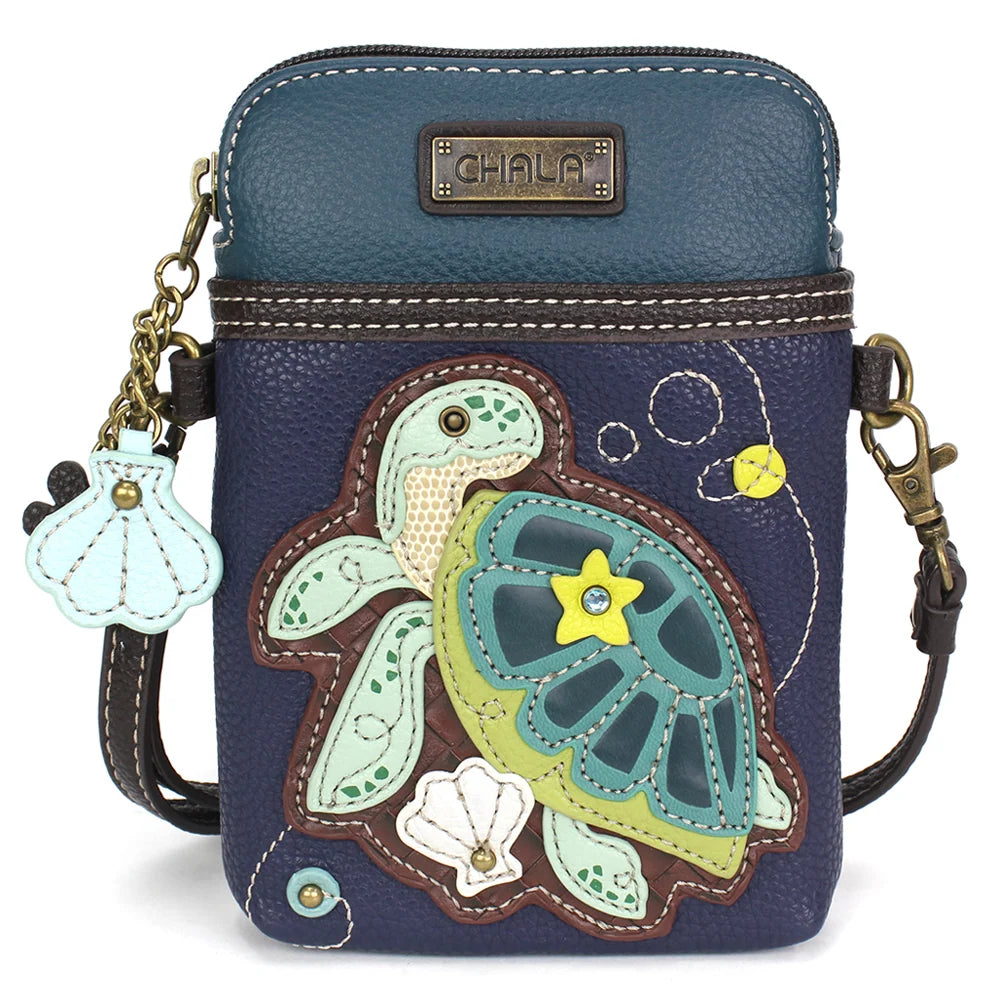 Chala Turtle Crossbody Bag – Navy