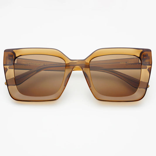 Freyrs Coco Acetate Women's Square Sunglasses – Brown