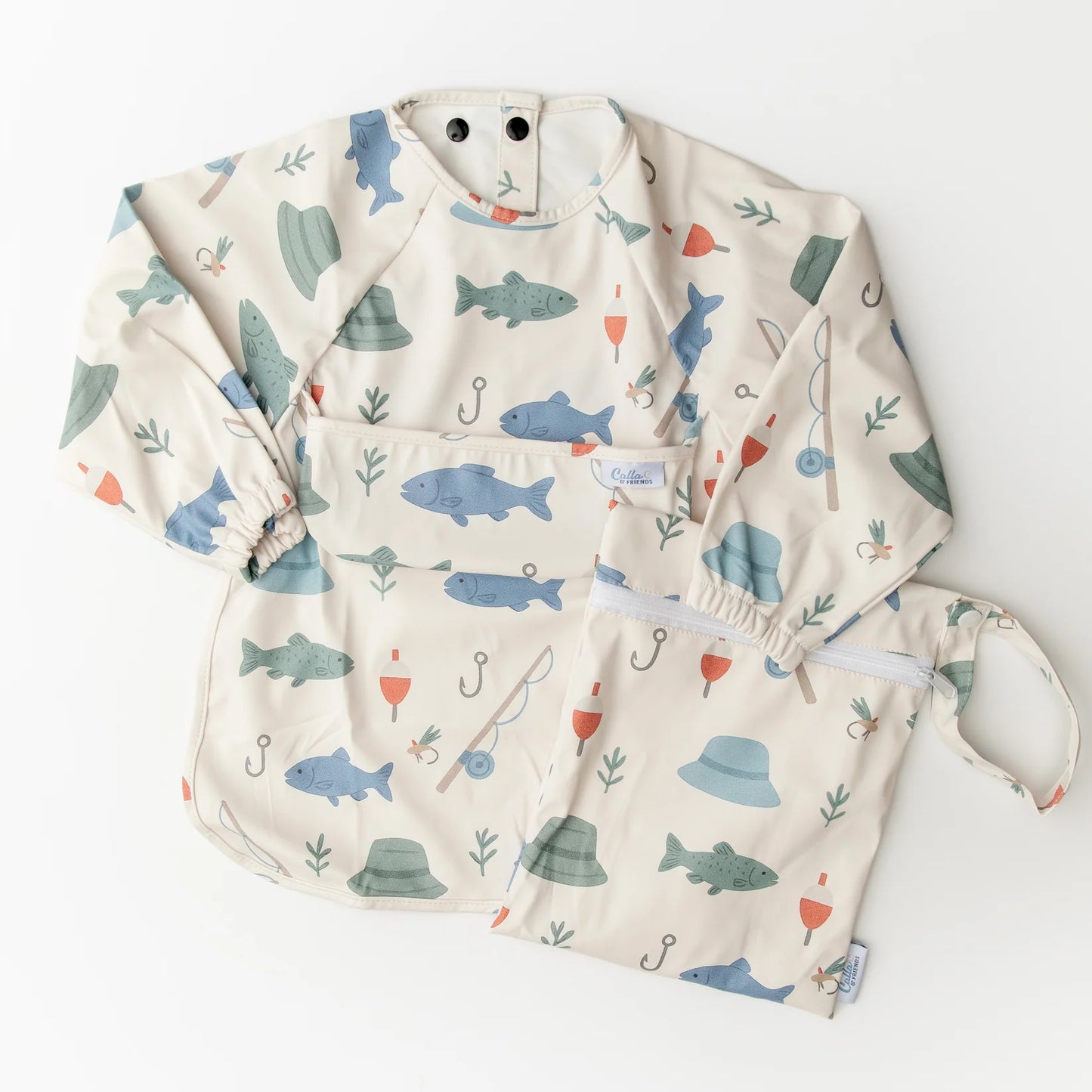 Calla Baby - One Size - 6-36M - The Grayson Long Sleeve Bib - Lakeside Catch