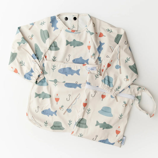 Calla Baby - One Size - 6-36M - The Grayson Long Sleeve Bib - Lakeside Catch