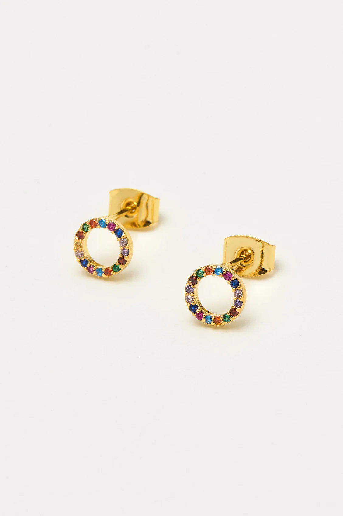 Estella Bartlett Multi CZ Circle Earrings