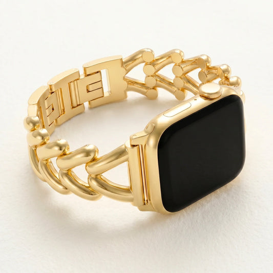 Cape Diablo Lux Apple Watch Strap – Golden Braid