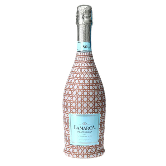 Beau Bottles Prosecco Bottle Wrap – Brown & White Cane