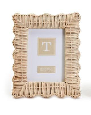Two's Company Wicker Picture Frame 5x7